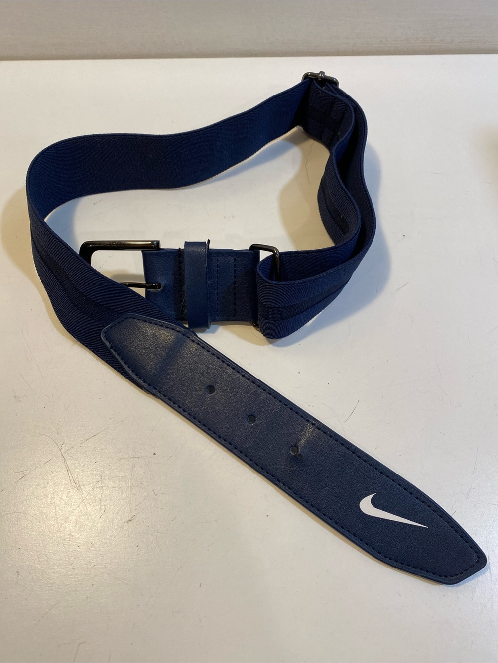 Nike Baseball  Vintage Navy Blue Elastic Belt One Size